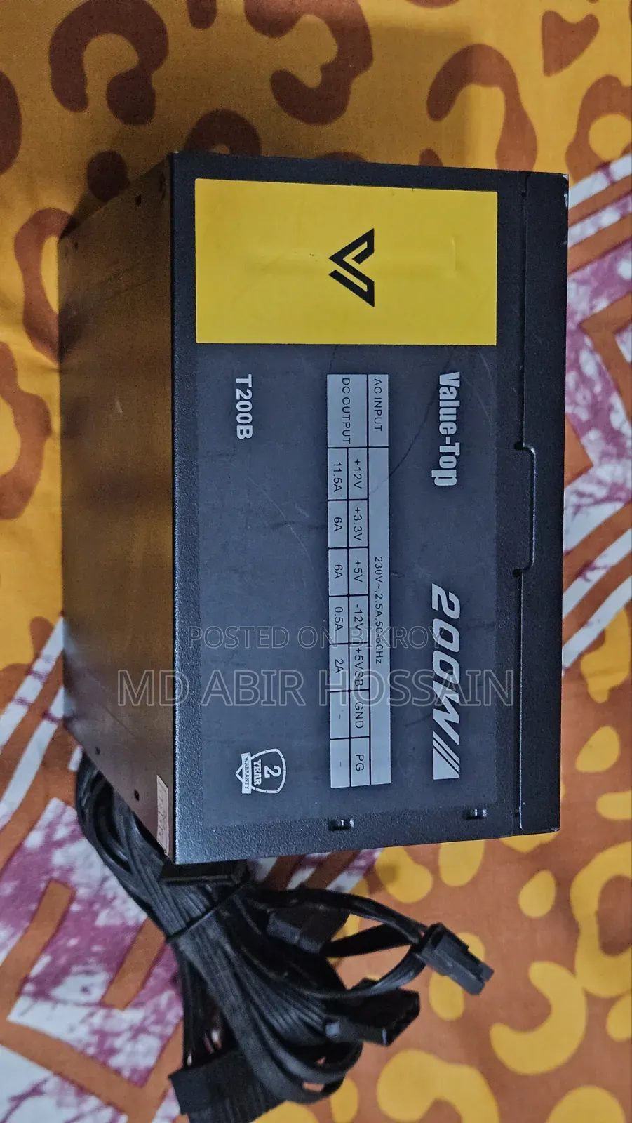 Value-Top 200w Power Supply