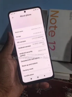 Xiaomi Redmi Note 12 5G 256 GB White