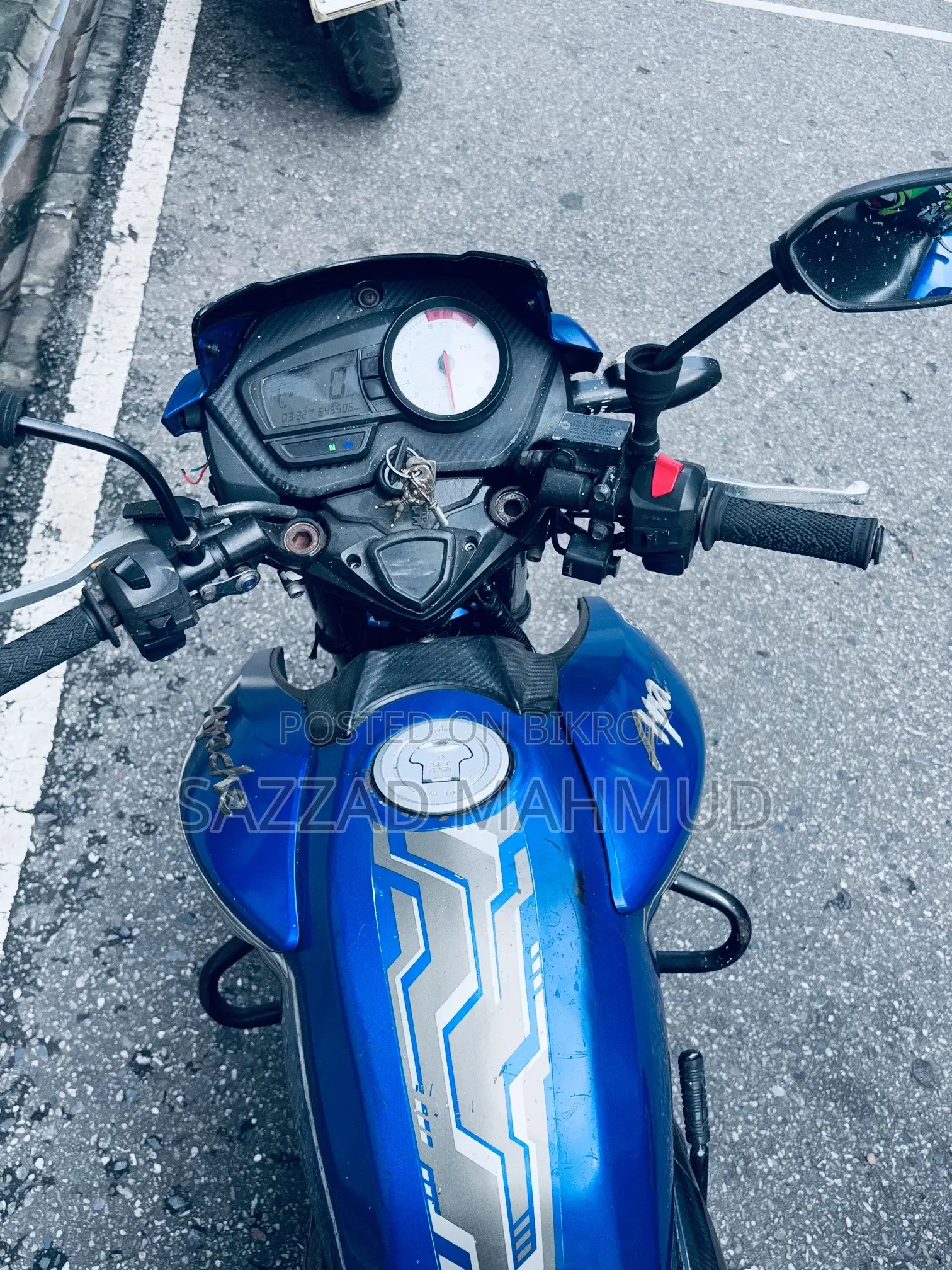 TVS Apache RTR 160 2V 2018 Blue