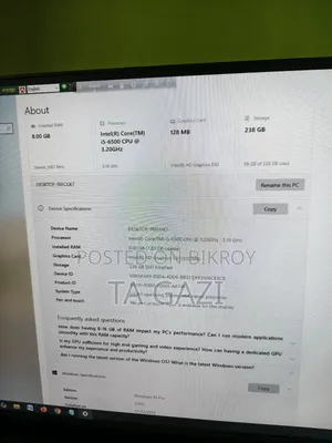 Desktop Computer MSI Aegis 3 8GB Intel Core I5 SSD 256GB