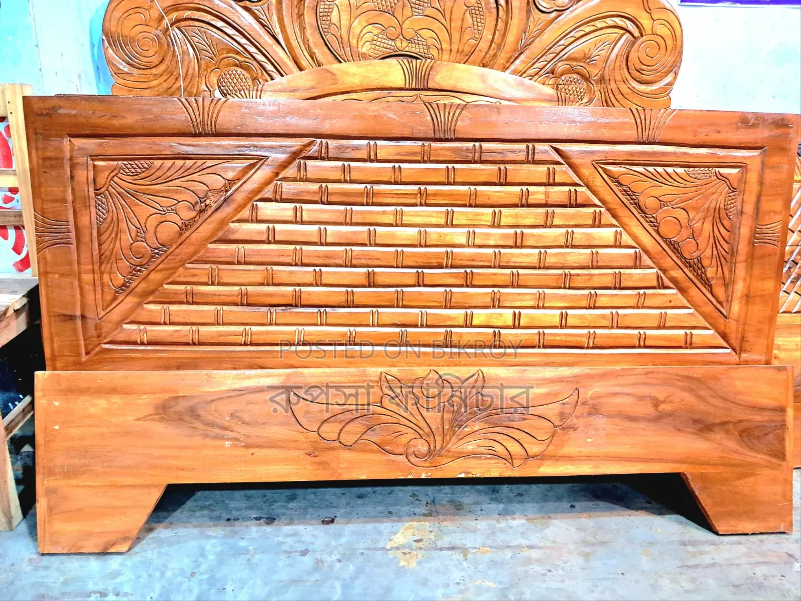৬ফিট ৭ ফিট সেমি বক্স খাট
