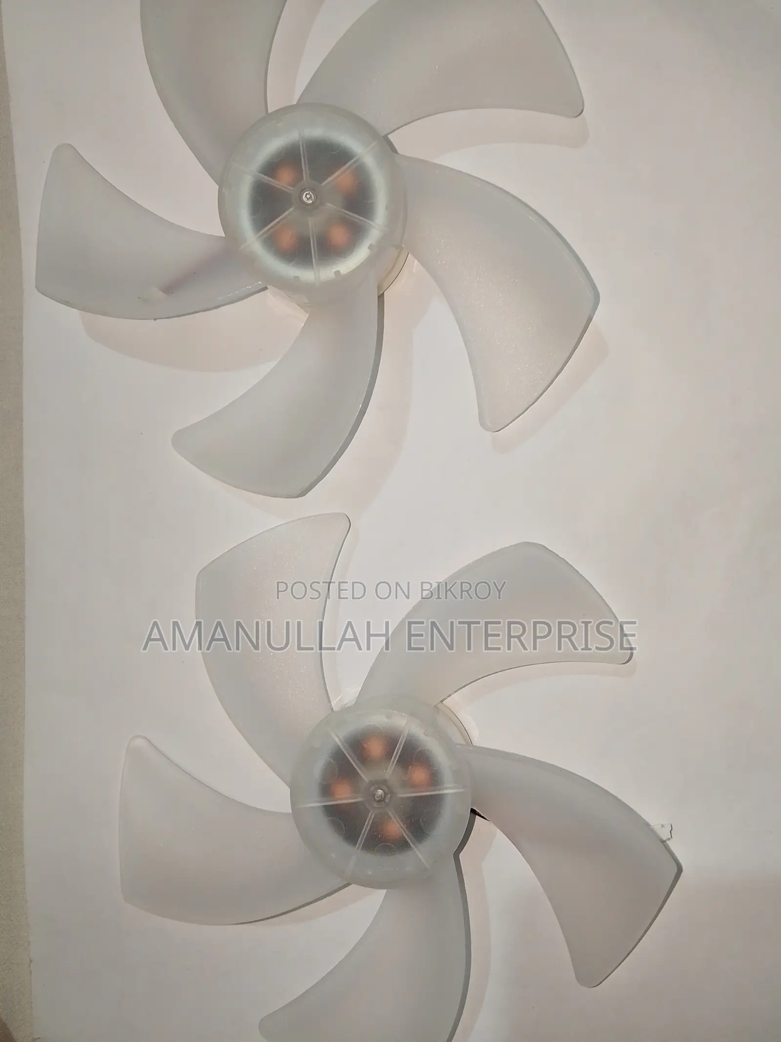 5-blade White DC Brushless Cooling Fan | JST Connector Replacement