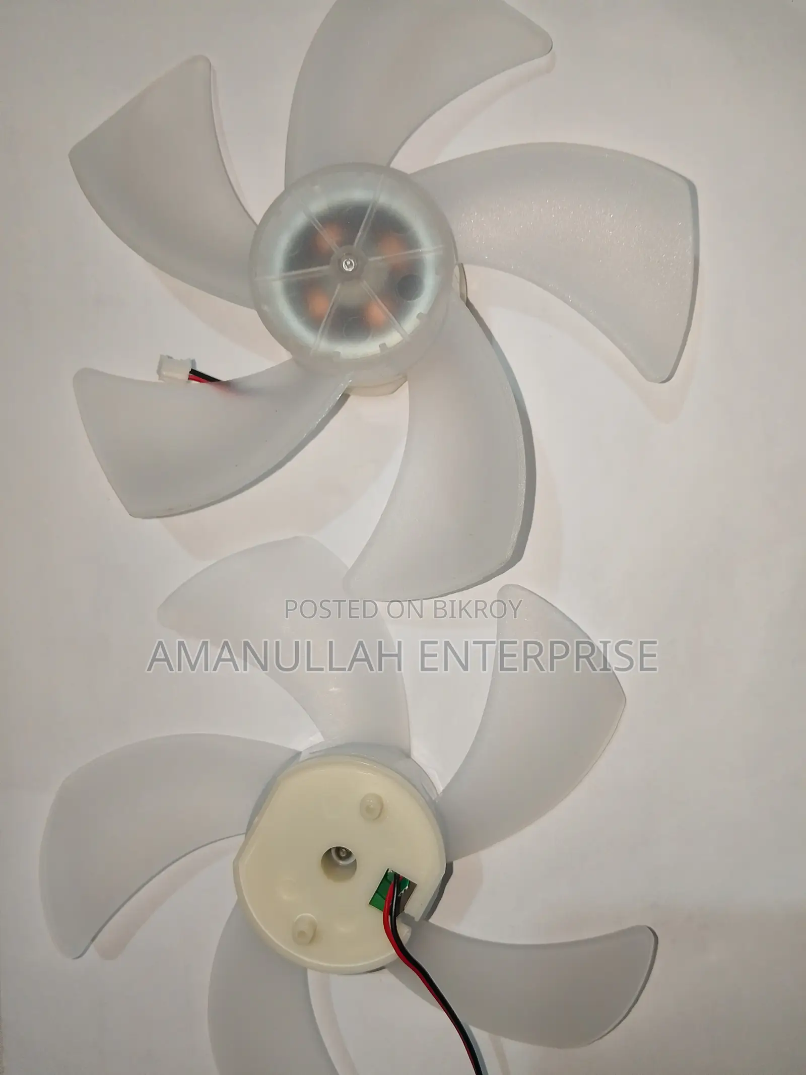 5-blade White DC Brushless Cooling Fan | JST Connector Replacement