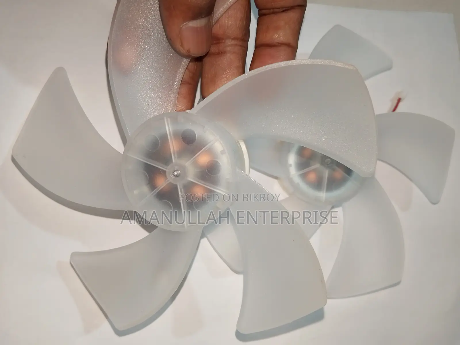 5-blade White DC Brushless Cooling Fan | JST Connector Replacement
