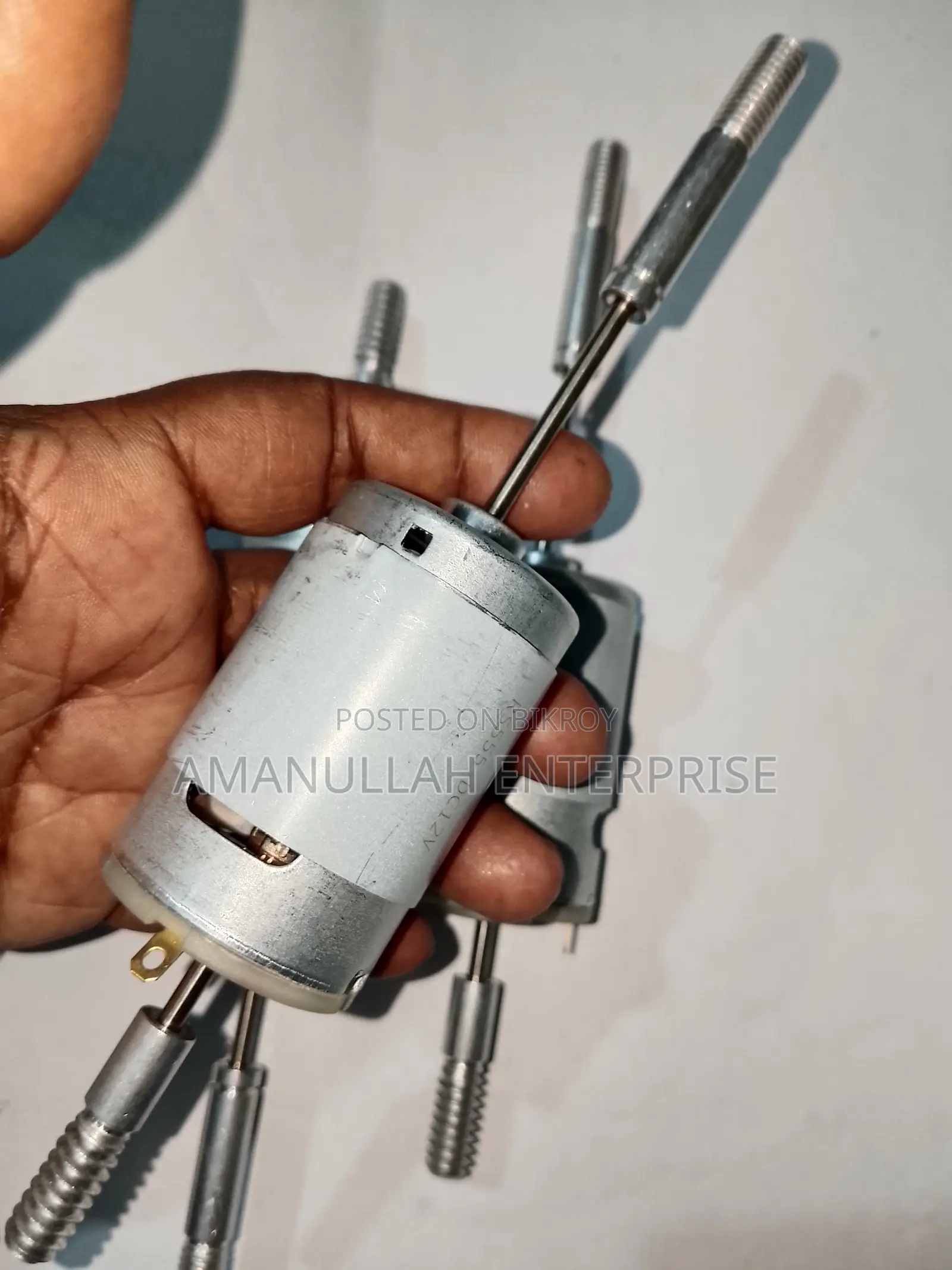 Rs-555 Dual Shaft Dc Motor | High Torque [ Amanullah Enterprise ]