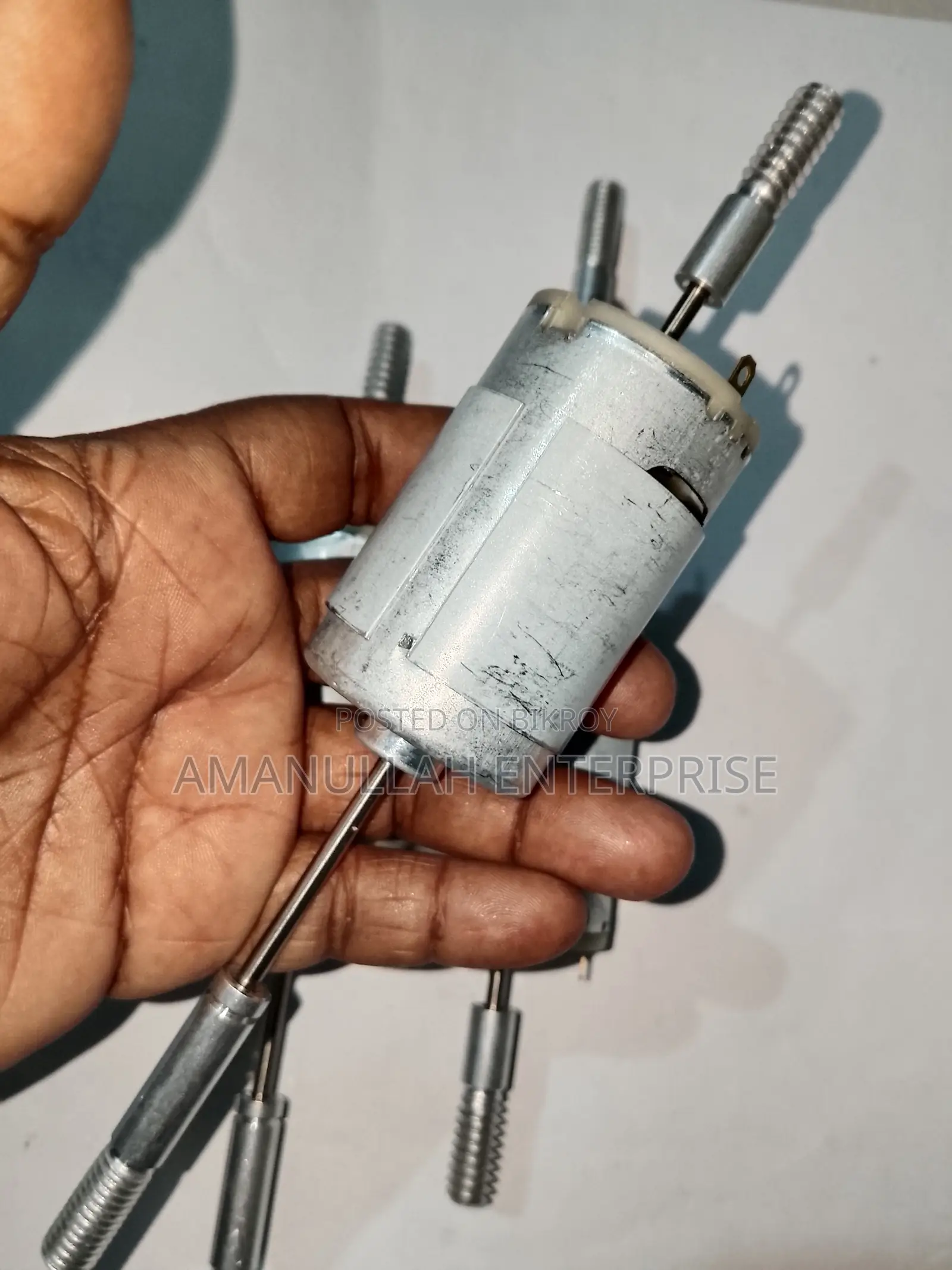 Rs-555 Dual Shaft Dc Motor | High Torque [ Amanullah Enterprise ]