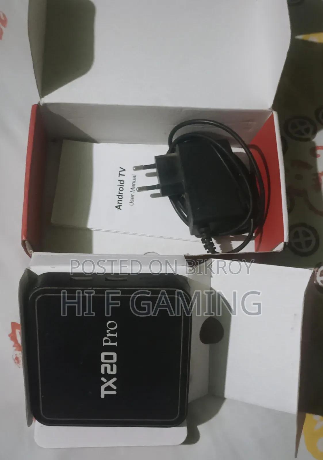 Tx20 Pro অ্যান্ড্রয়েড টিভি বক্স (মাত্র ৪ মাস ব্যবহৃত) – ফুল বক্সড
