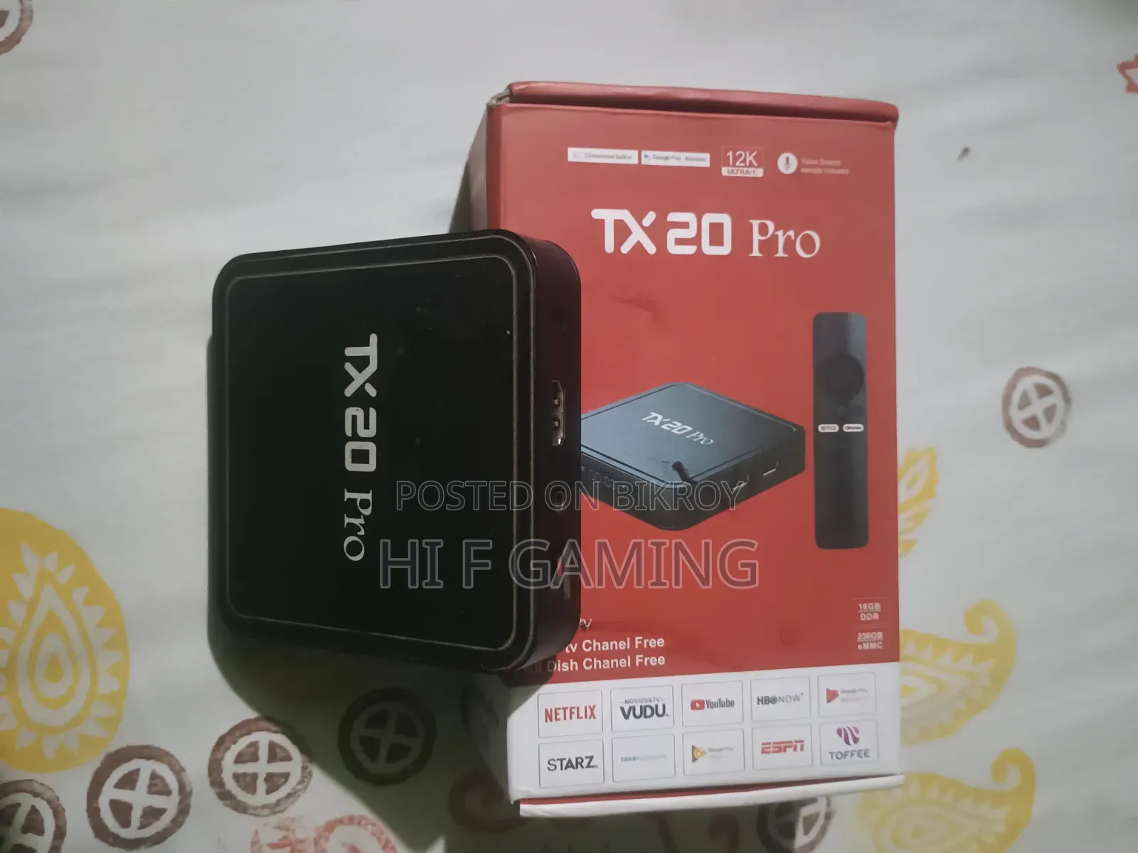 Tx20 Pro অ্যান্ড্রয়েড টিভি বক্স (মাত্র ৪ মাস ব্যবহৃত) – ফুল বক্সড