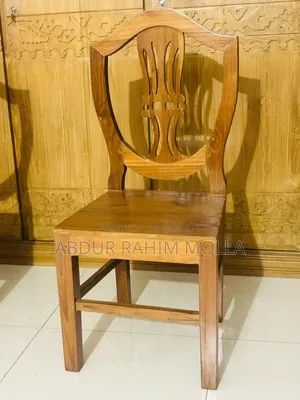 4 Burmese Teak Wood Chairs for sale.