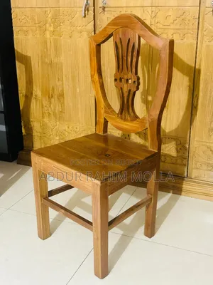 4 Burmese Teak Wood Chairs for sale.