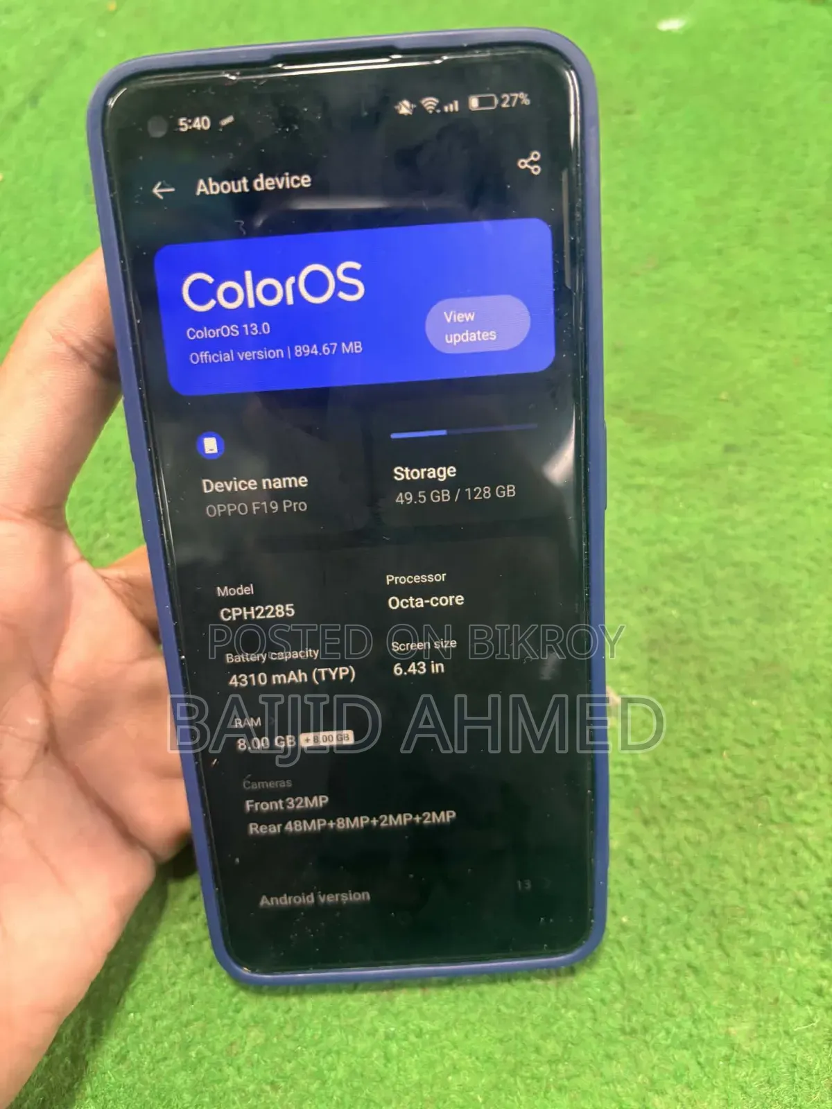 Oppo F19 Pro 128 GB Silver