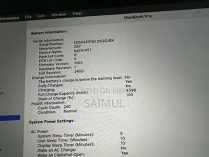 Laptop Apple MacBook Pro 2020 8GB Intel Core i5 eMMC 256GB
