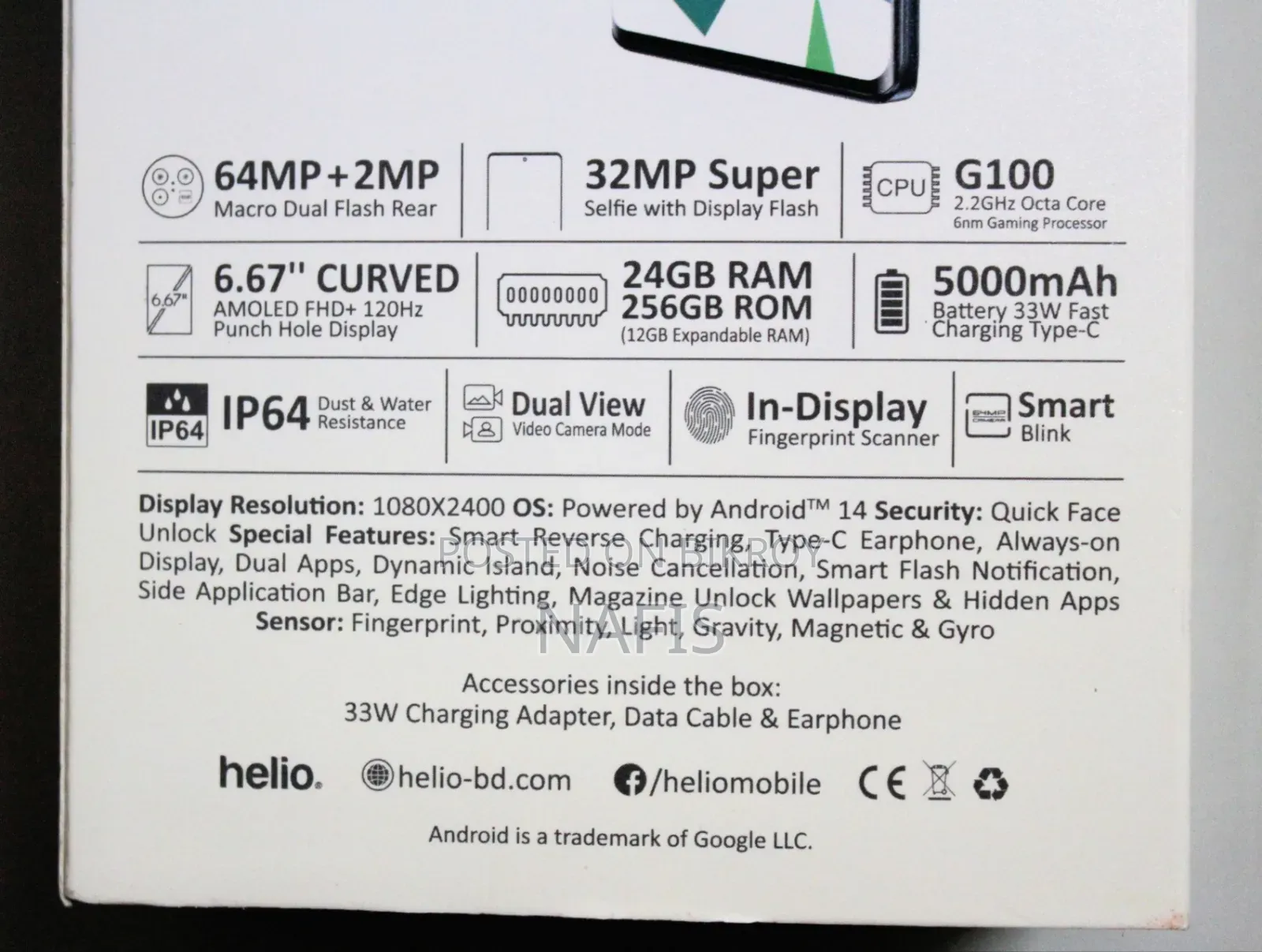 Helio 100 256 GB Gold
