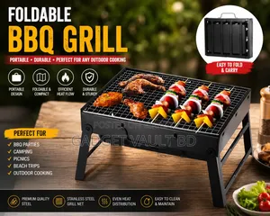 Portable Charcoal BBQ Grill – Outdoor Cooking Made Easy!
