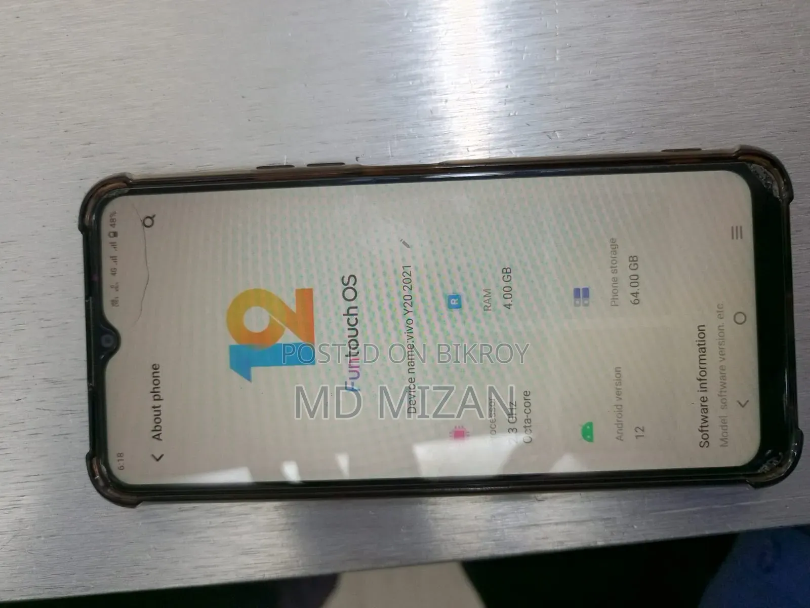 Vivo Y20 64 GB Black