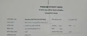 মোটরসাইকেল ২০১৭ লাল