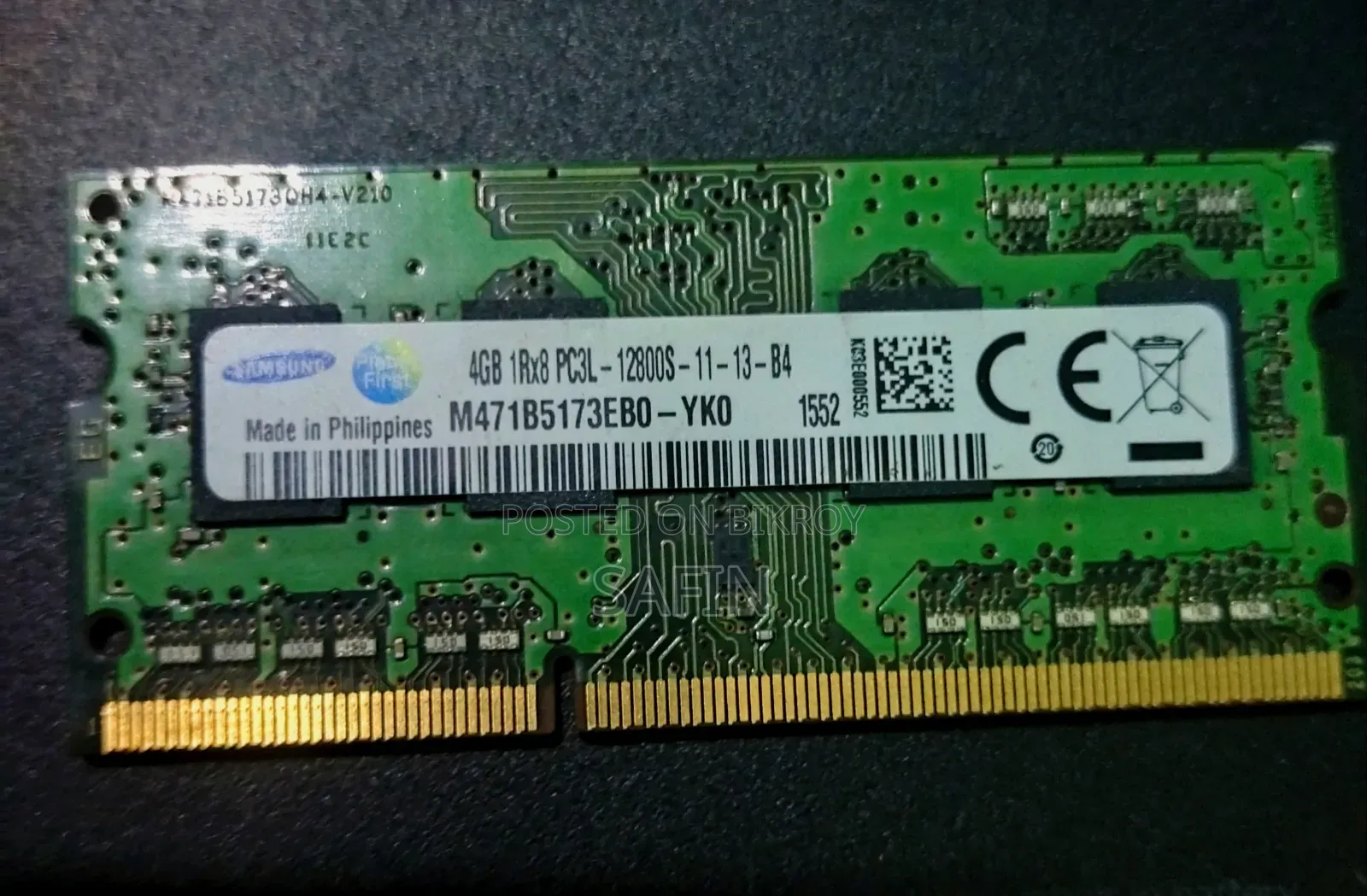 Samsung Ddrl3 Pc3l 4gb Ram