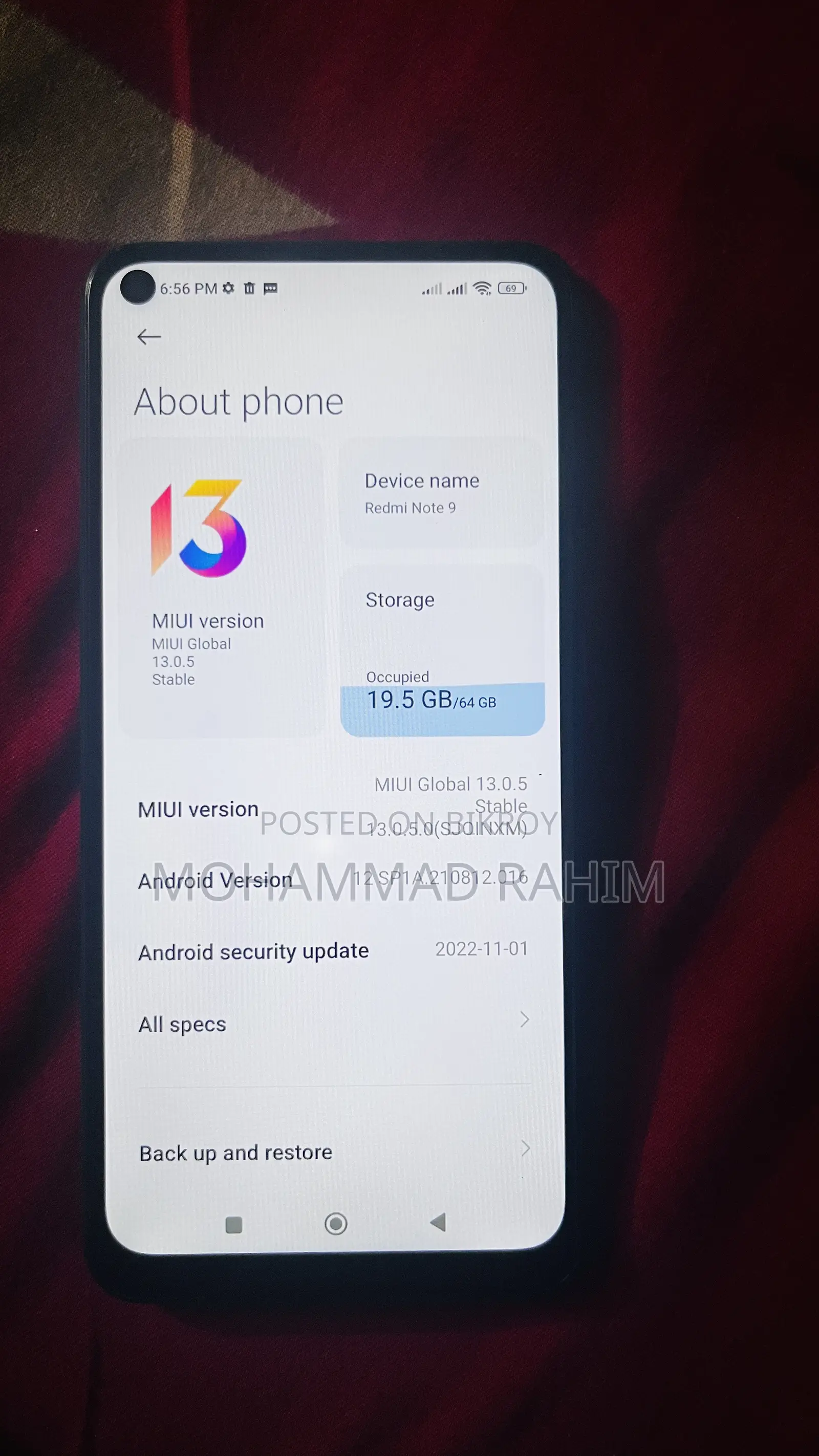 Xiaomi Redmi Note 9 64 GB Green
