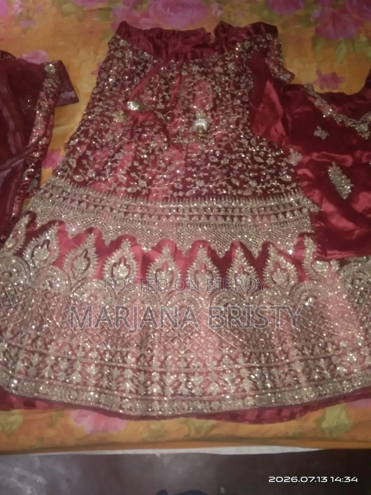 Lehenga worn only once