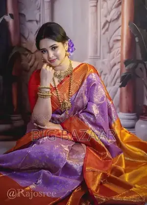 Kanjivaram Katan Sharee With Blouse Piece