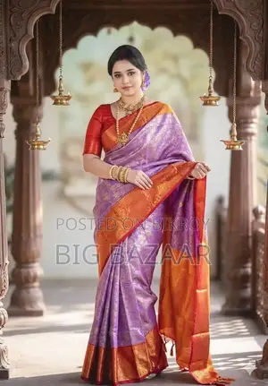 Kanjivaram Katan Sharee With Blouse Piece