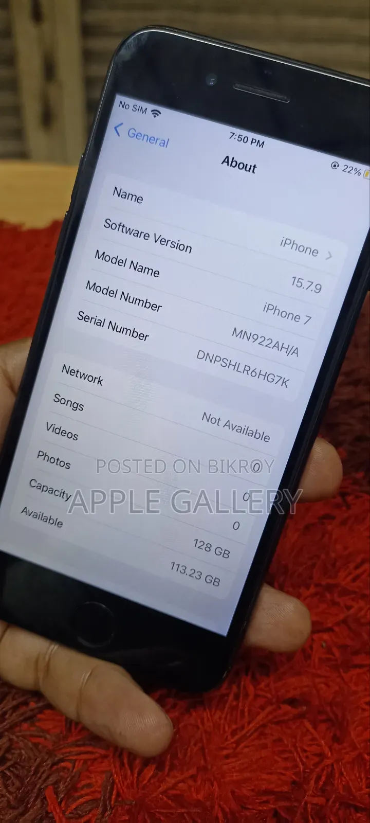 Apple iPhone 7 128 GB Black