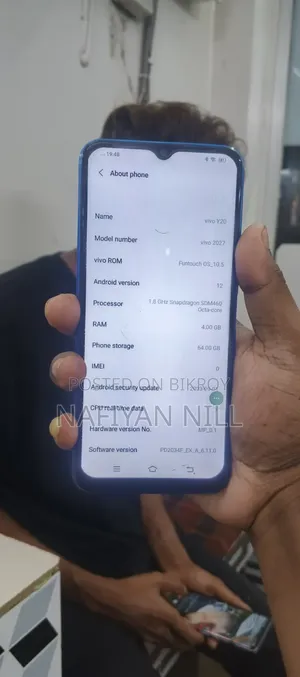 Vivo Y20 64 GB Blue