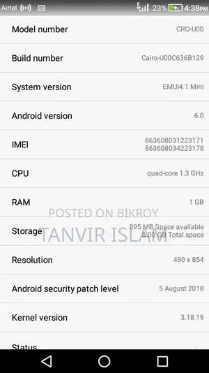 Huawei Y5 16 GB Gray
