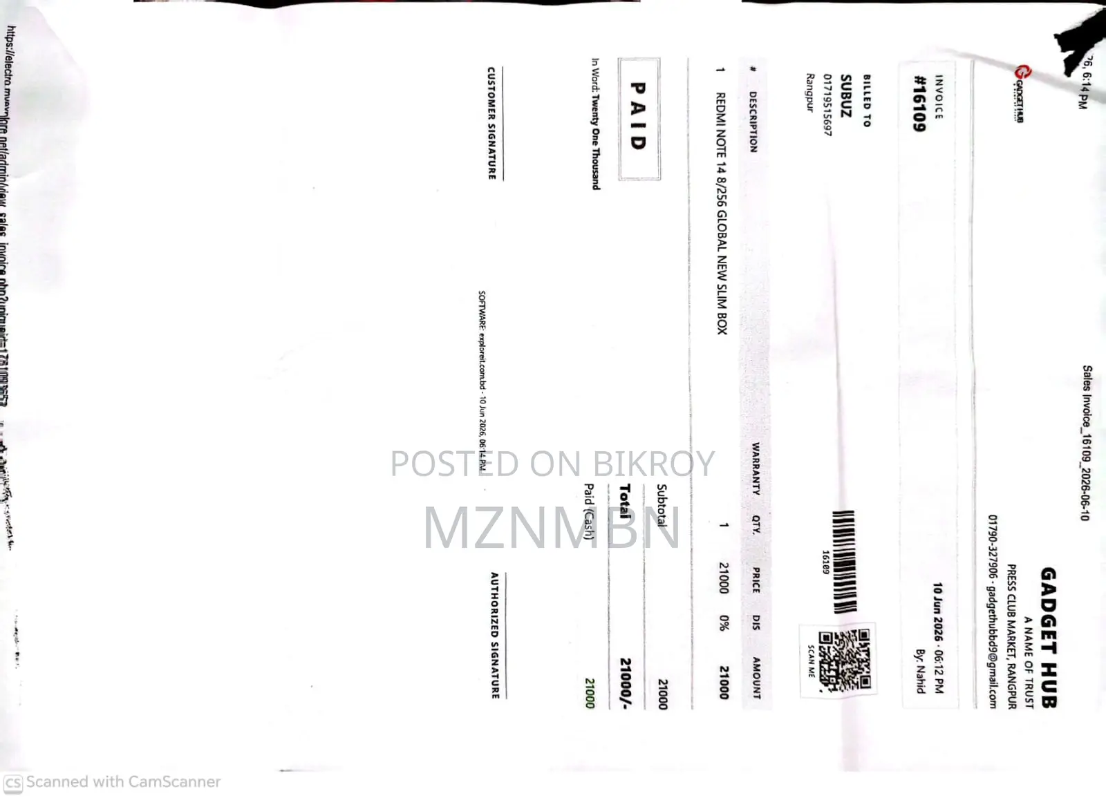 New Xiaomi Redmi Note 14 4G 256 GB Black