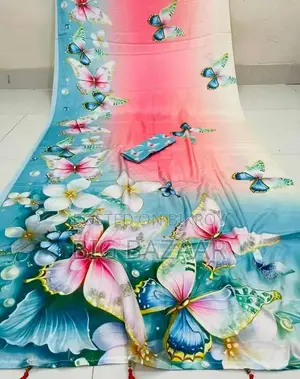 Butterfly Print Saree
