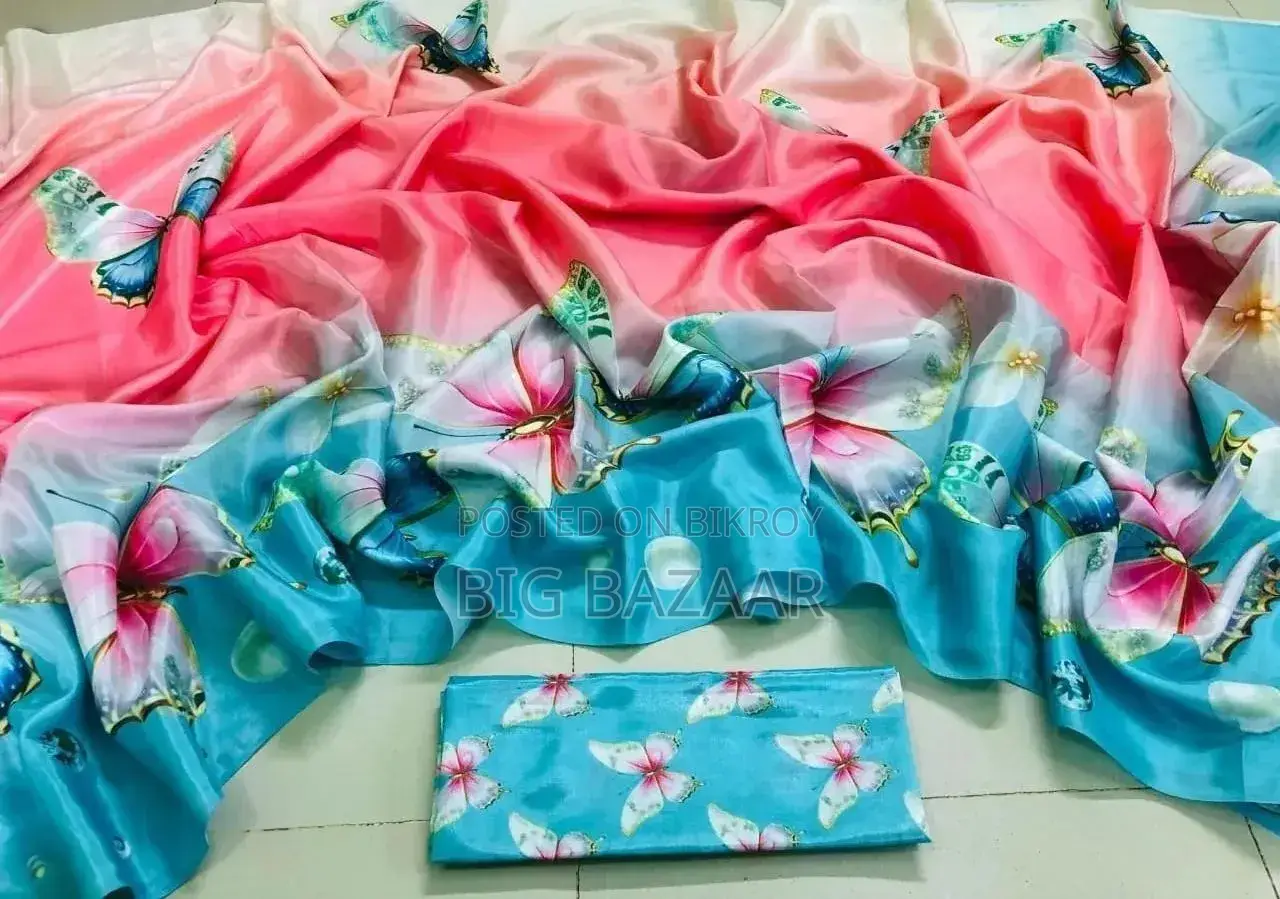 Butterfly Print Saree