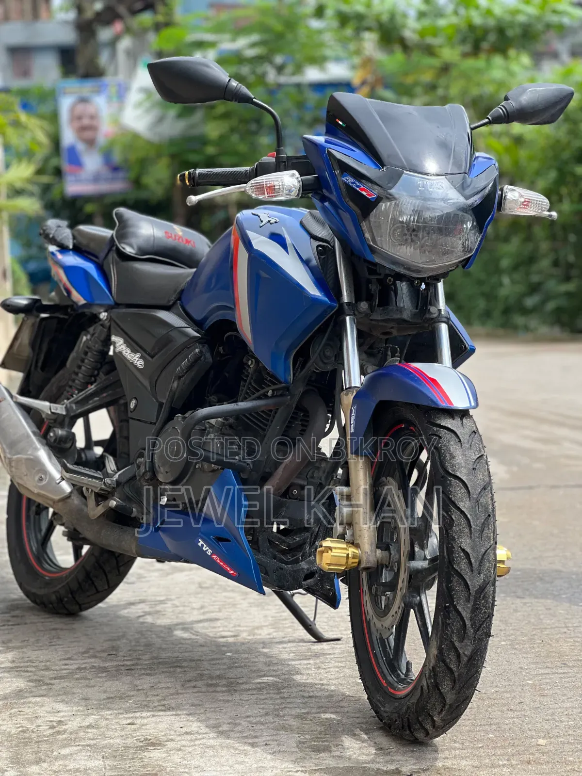 TVS Apache RTR 160 2V 2020 Blue