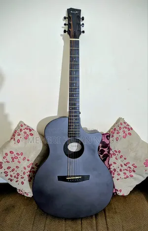 Enya Ega X0 Black Cutaway Grand Auditorium Acoustic Guitar