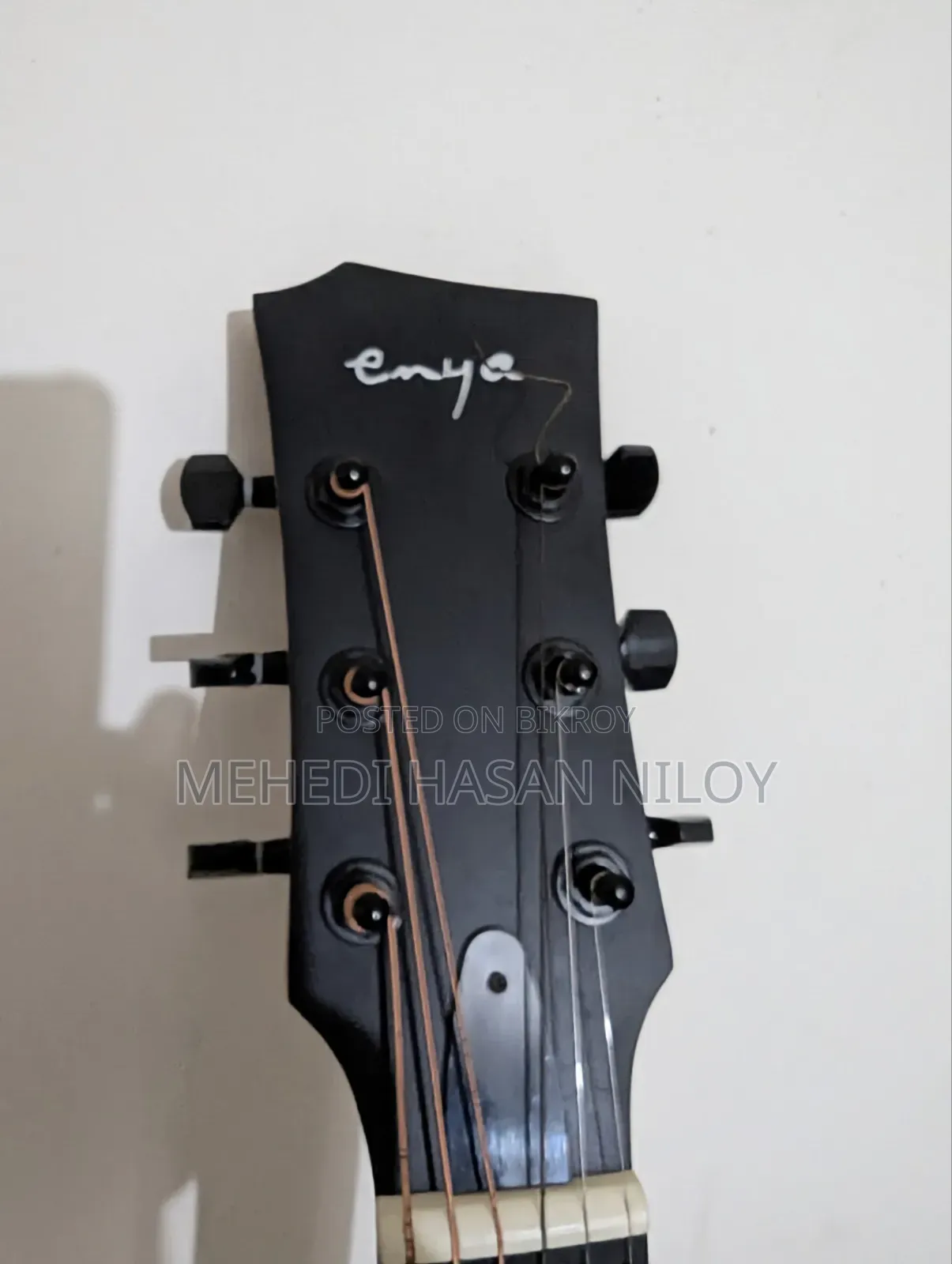 Enya Ega X0 Black Cutaway Grand Auditorium Acoustic Guitar