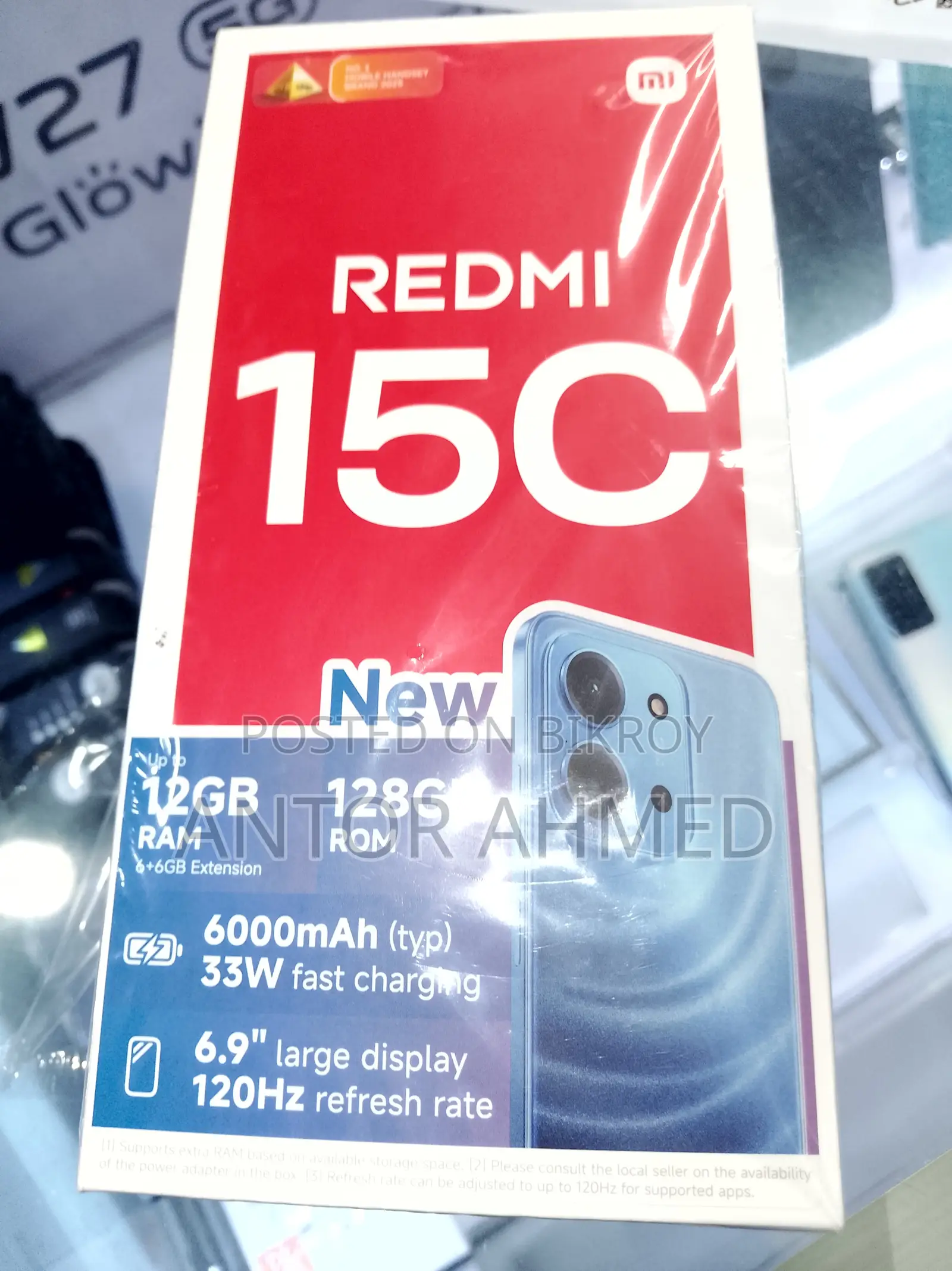 New Xiaomi Redmi 15C 4G 128 GB Black