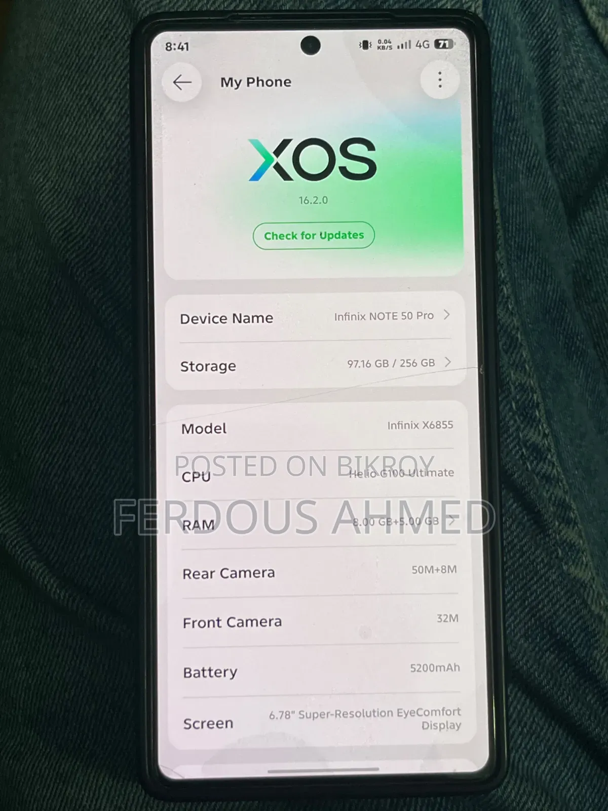 Infinix Note 50 Pro 256 GB Purple