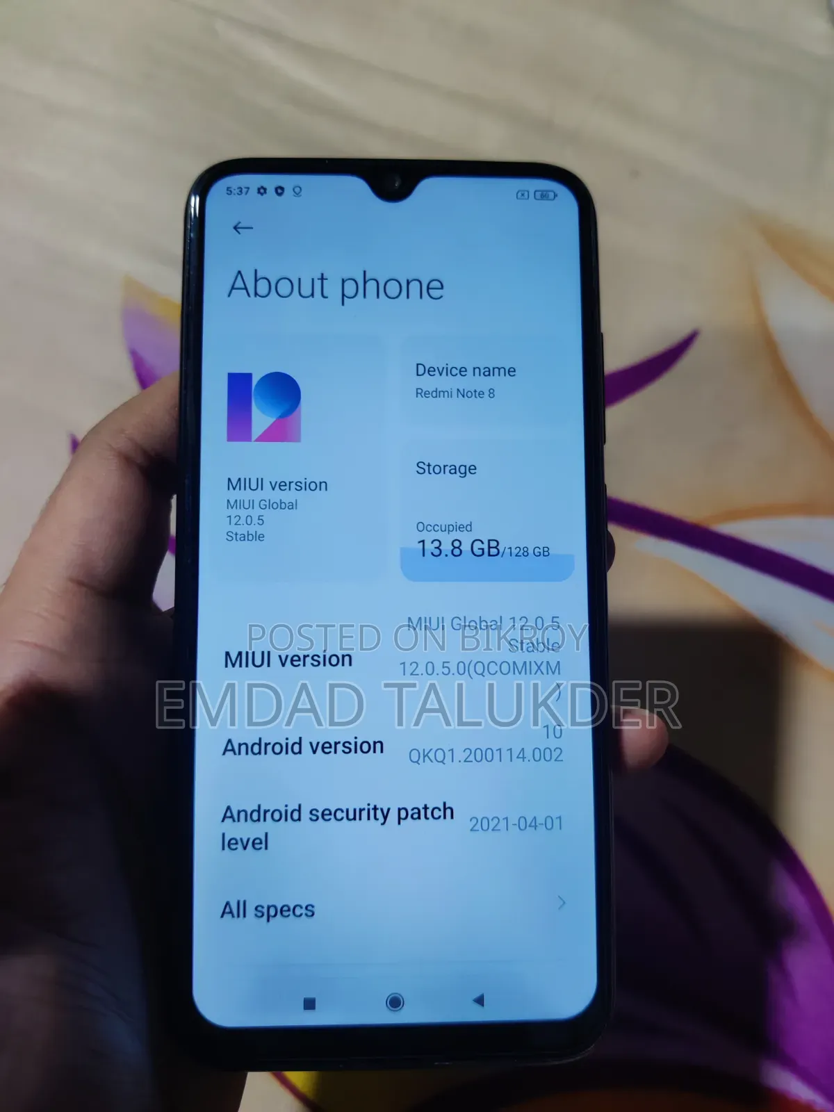 New Xiaomi Redmi Note 8 128 GB Black