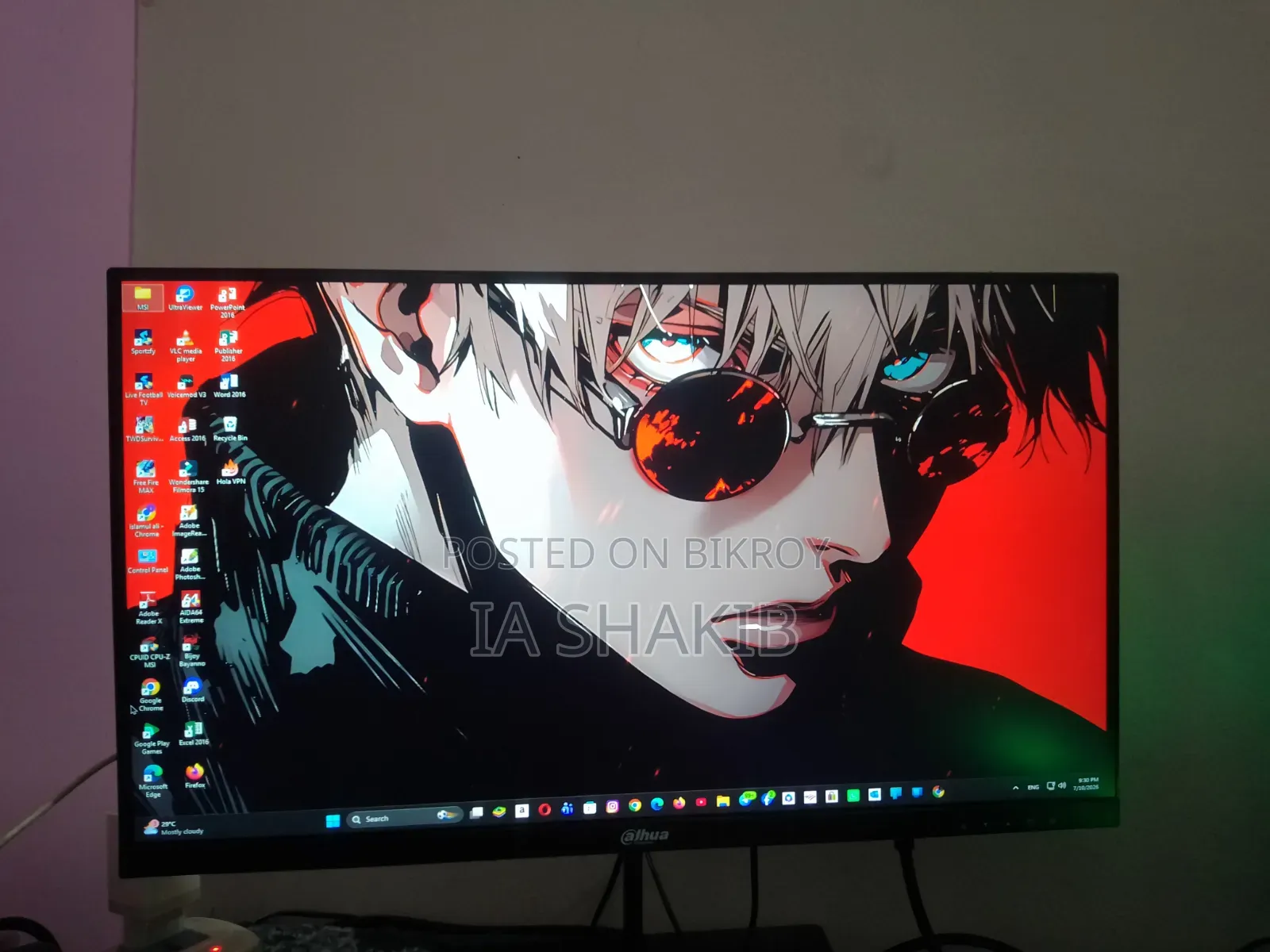 Desktop Computer MSI 16GB AMD Ryzen 7 SSD 512GB
