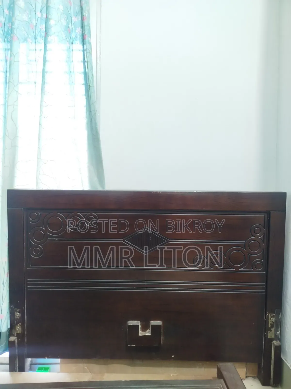 Malaysian Wood Semi-Double Bed for Sale