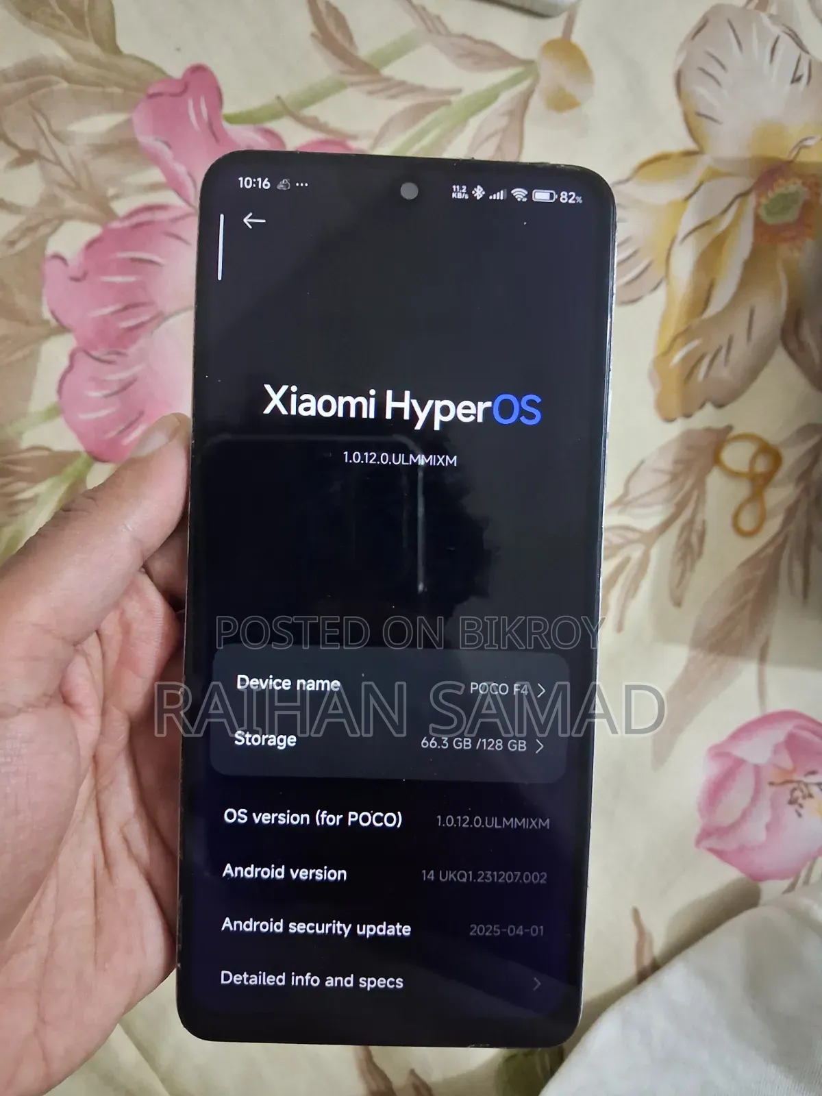 Xiaomi Poco F4 128 GB Silver
