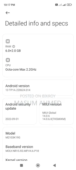 Xiaomi Redmi Note 10 5G 128 GB Black