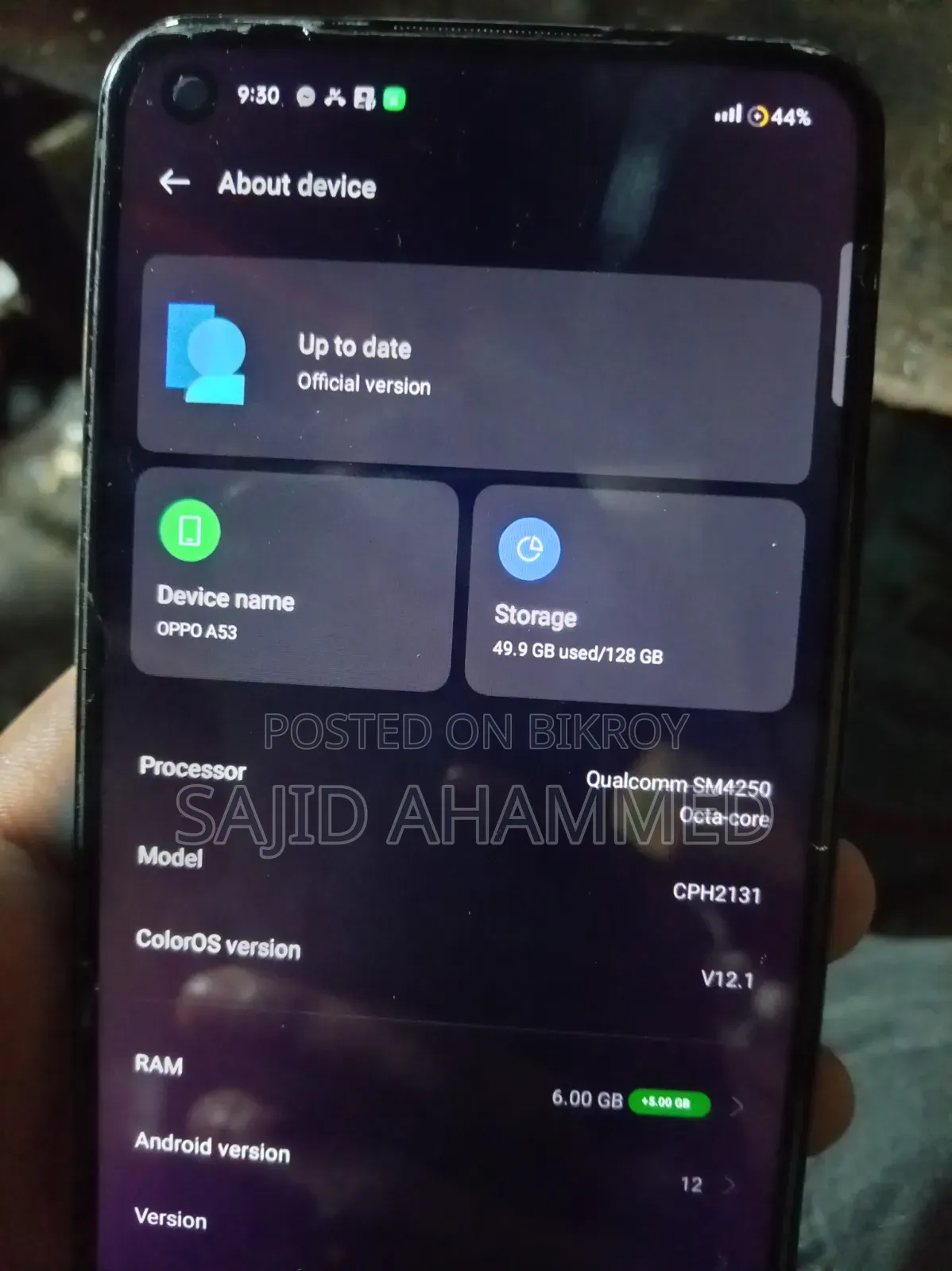 Oppo A53 128 GB Blue