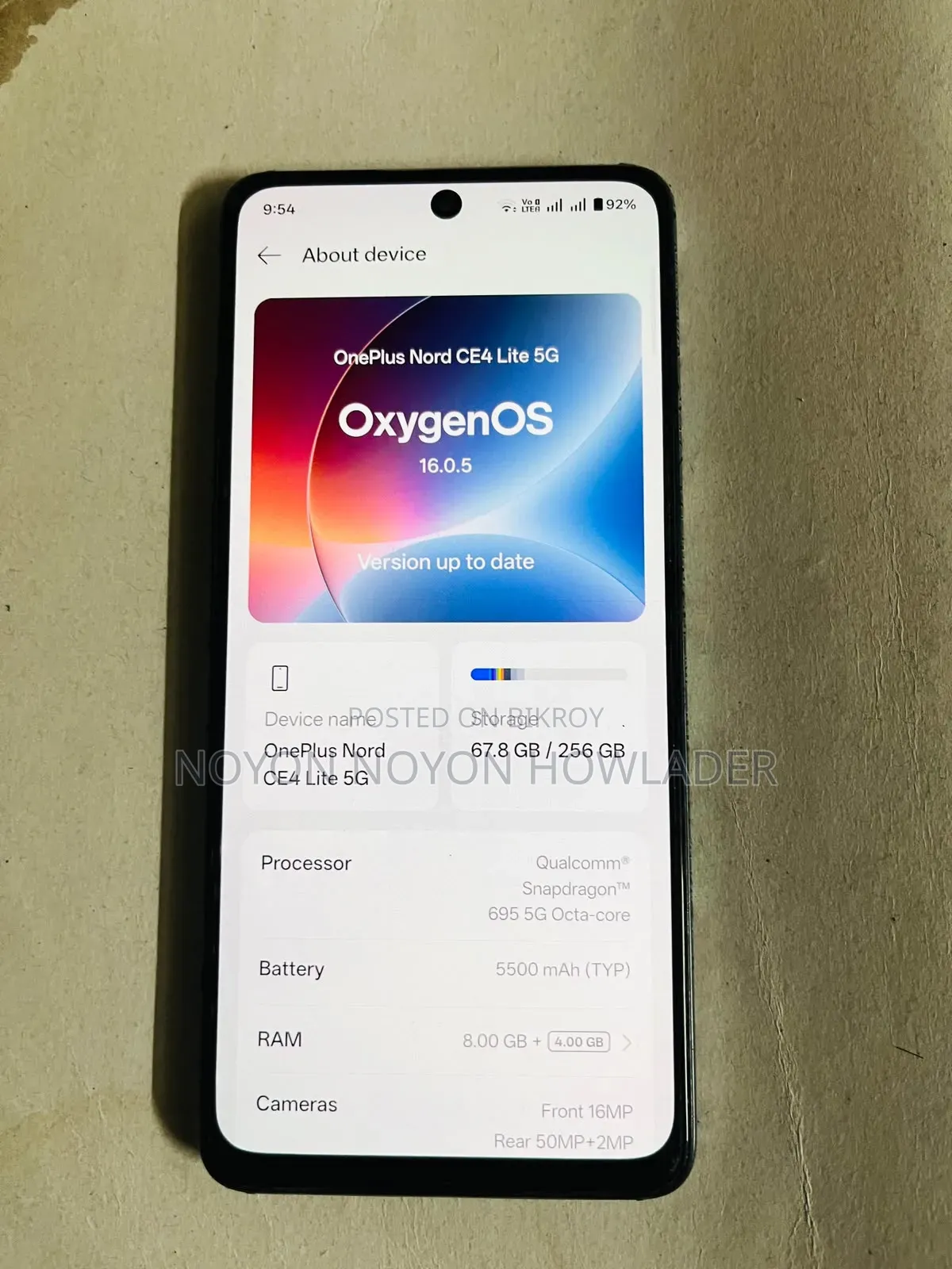 OnePlus Nord CE4 Lite 256 GB Silver