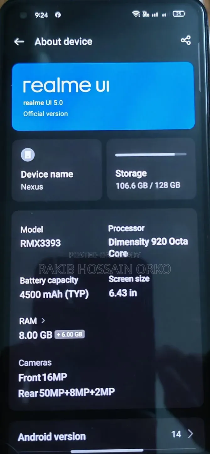 Realme 9 Pro+ 128 GB Blue