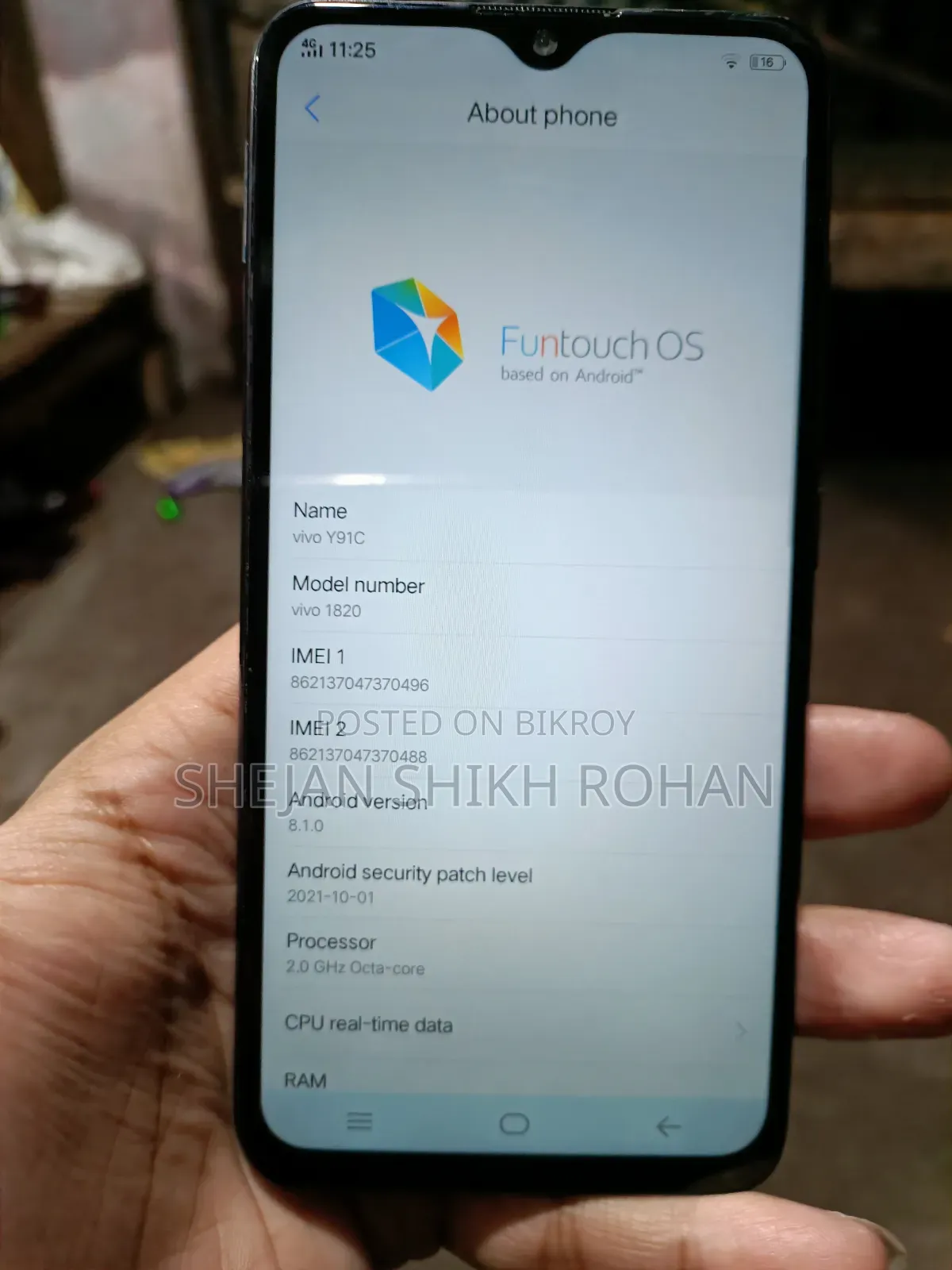 Vivo Y91c 32 GB Black
