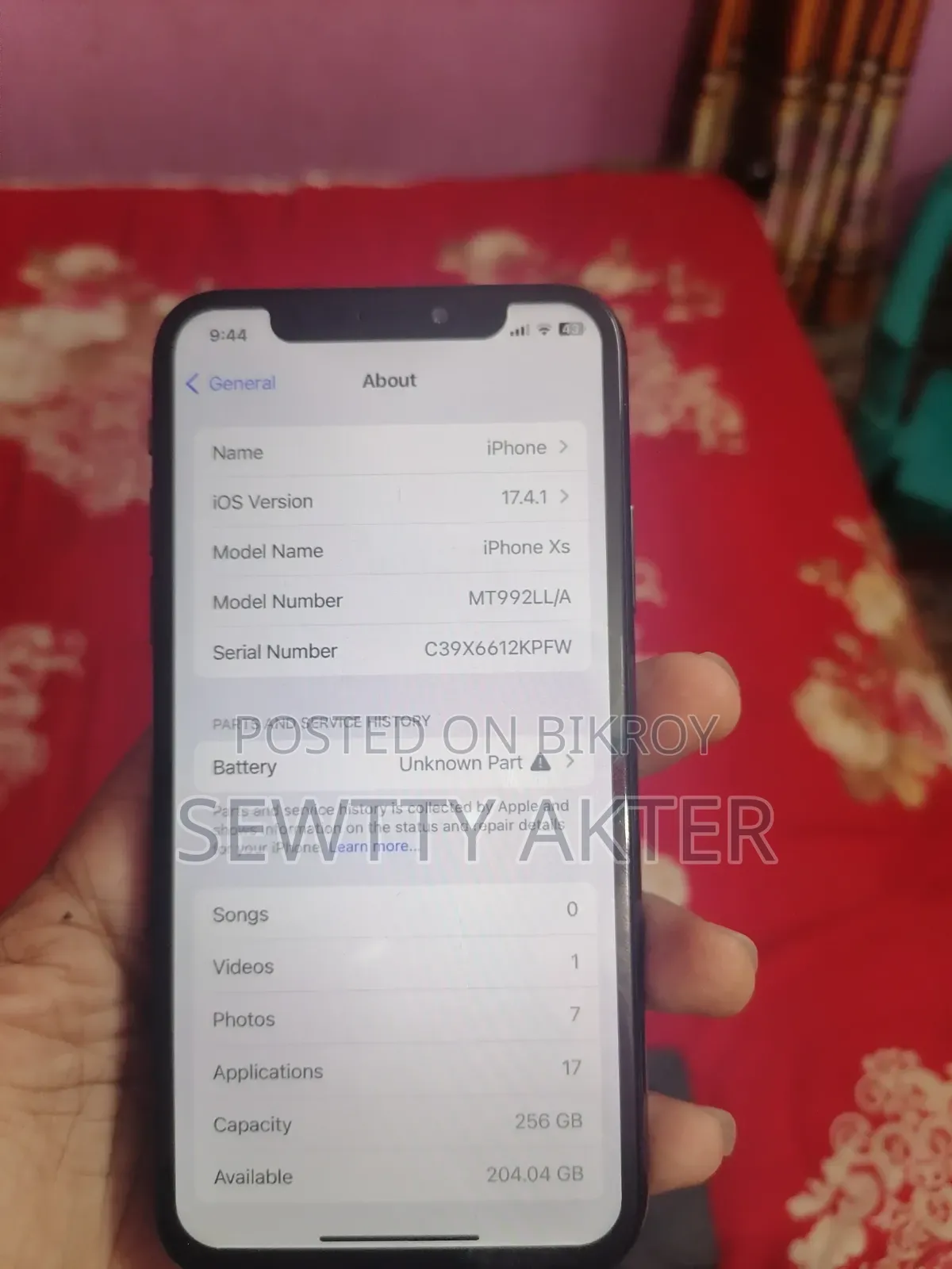 Apple iPhone XS 256 GB Black