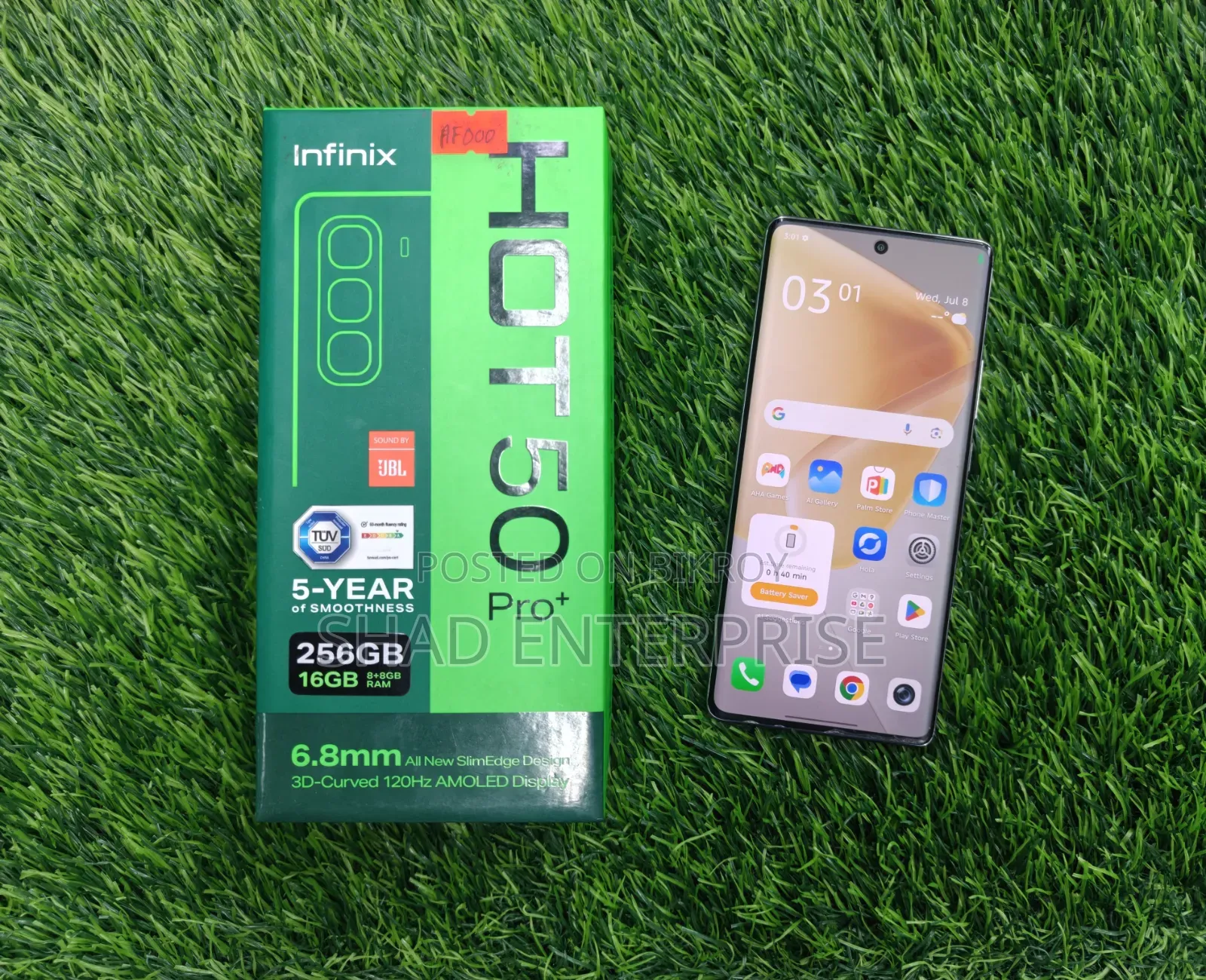 ইনফিনিক্স হট ৫০ প্রো+ ৪জি ২৫৬ জিবি সিলভার