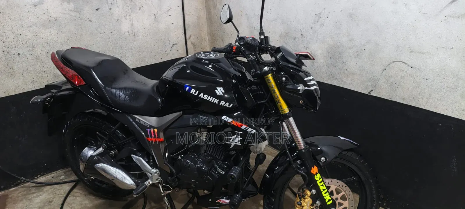 Suzuki Gixxer Monotone 2024 Black