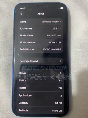 Apple iPhone 12 Mini 64 GB Blue