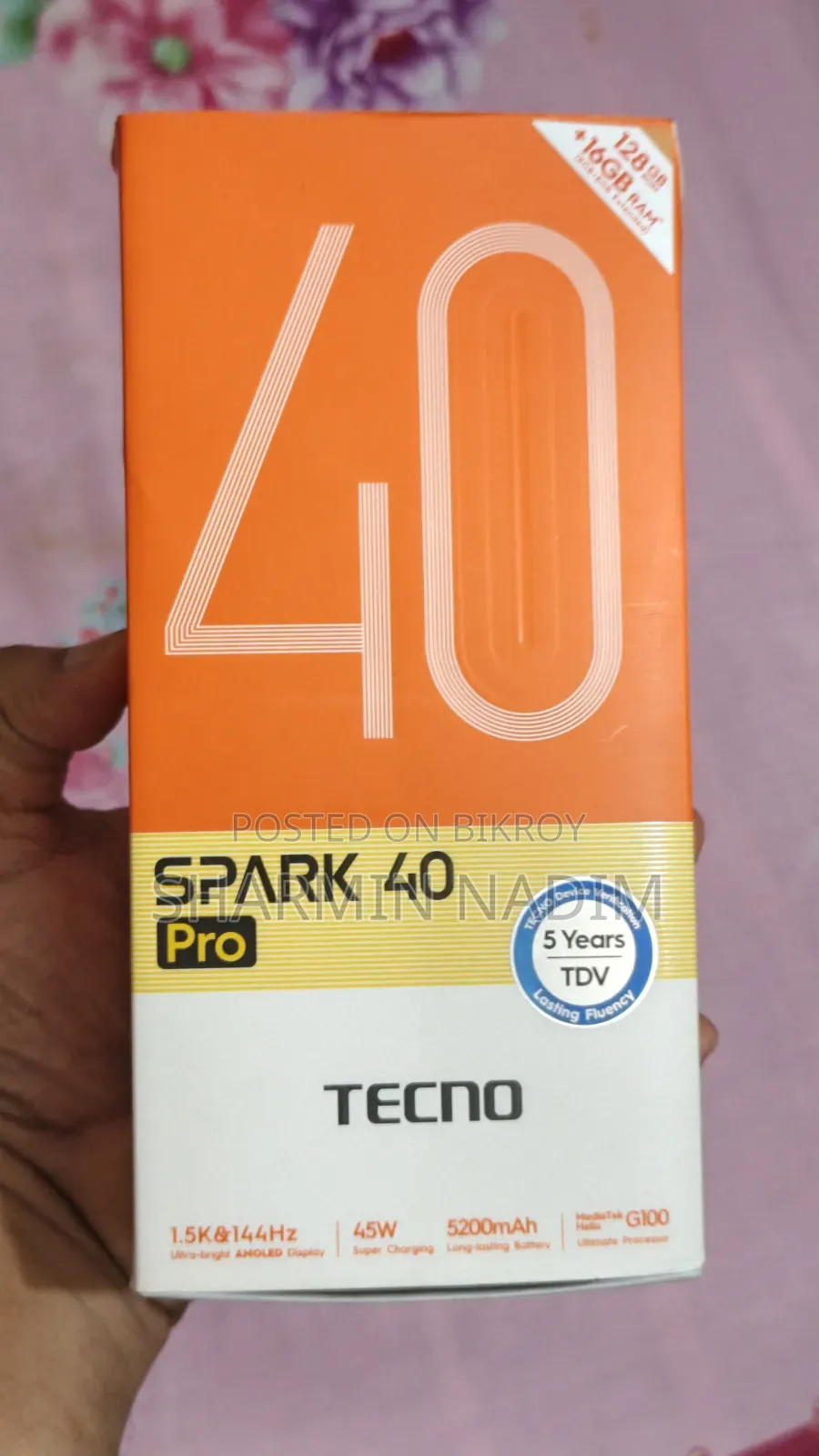 Tecno Spark 40 Pro 128 GB Silver